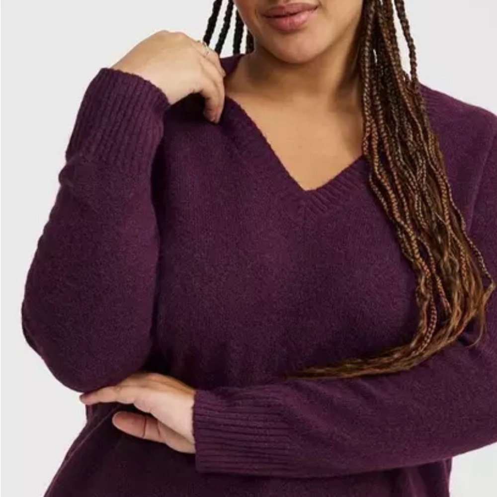 Torrid Lovesick V-Neck Pullover Sweater